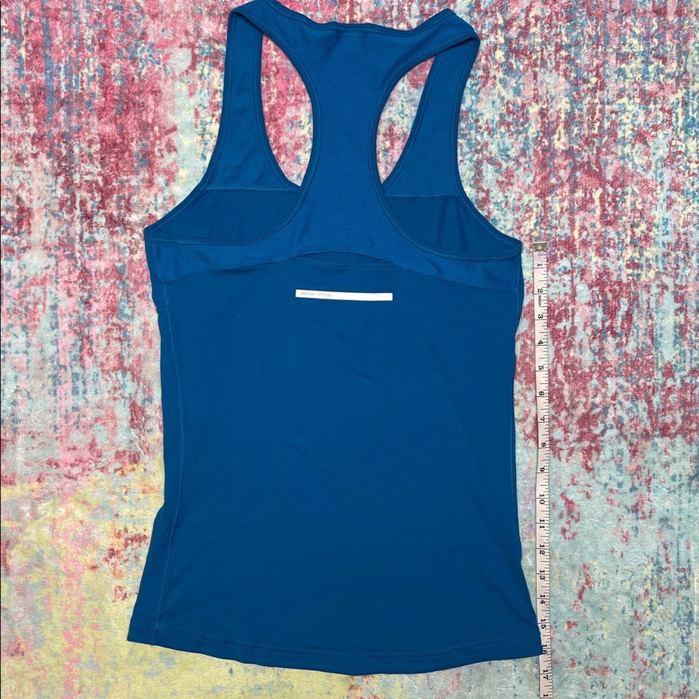 adidas Blue Racerback Athletic Tank Top - Picture 4 of 6